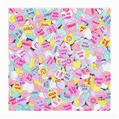 Candy Hearts (sweet Hearts-inspired) Medium Glasses Cloth by okhismakingart