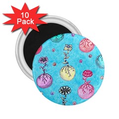 Flower Orbs  2 25  Magnets (10 Pack)  by okhismakingart