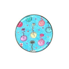 Flower Orbs  Hat Clip Ball Marker (4 Pack) by okhismakingart