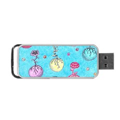 Flower Orbs  Portable Usb Flash (one Side) by okhismakingart