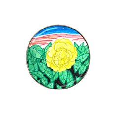 Sunset Rose Watercolor Hat Clip Ball Marker (4 Pack)