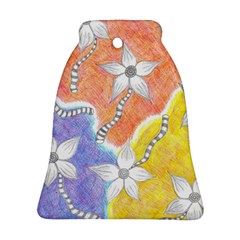 Tricolor Garden  Bell Ornament (two Sides) by okhismakingart