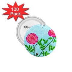 Roses And Seagulls 1 75  Buttons (100 Pack)  by okhismakingart