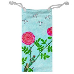 Roses and Seagulls Jewelry Bag