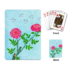 Roses And Seagulls Playing Cards Single Design