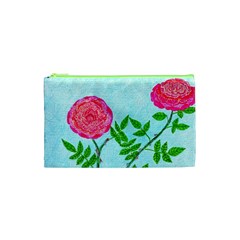 Roses And Seagulls Cosmetic Bag (xs) by okhismakingart