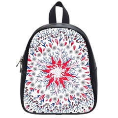 Flaming Sun Abstract School Bag (small) by okhismakingart