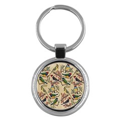 Vintage Birds Key Chains (Round) 