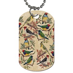 Vintage Birds Dog Tag (two Sides) by Valentinaart