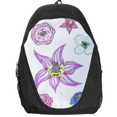 Flower And Insects Backpack Bag