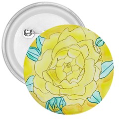 Neutral Rose Watercolor 3  Buttons by okhismakingart