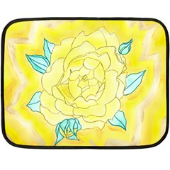 Neutral Rose Watercolor Double Sided Fleece Blanket (mini)  by okhismakingart