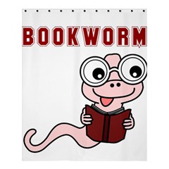 Literal Bookworm Shower Curtain 60  X 72  (medium)  by emeraldwolfpress
