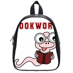 Literal Bookworm School Bag (small) by emeraldwolfpress