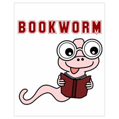 Literal Bookworm Drawstring Bag (small) by emeraldwolfpress