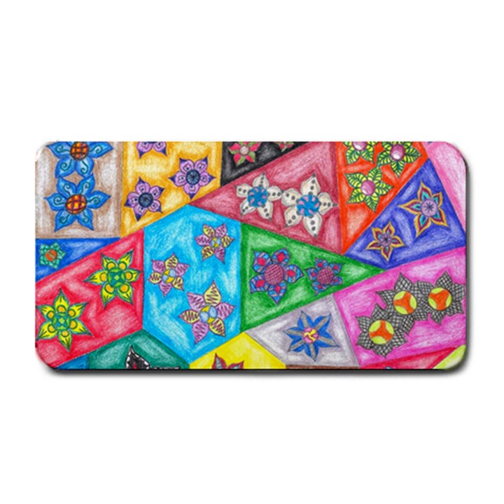 Stained Glass Flowers  Medium Bar Mats