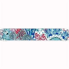 Floral Jungle Blue Small Bar Mats by okhismakingart