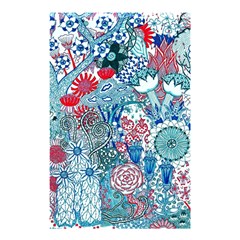 Floral Jungle Blue Shower Curtain 48  X 72  (small)  by okhismakingart