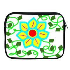 Digital Flower Apple Ipad 2/3/4 Zipper Cases by okhismakingart