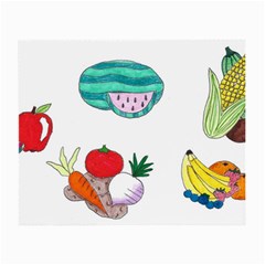 Fruits Veggies Small Glasses Cloth by okhismakingart