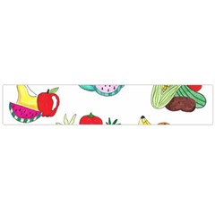 Fruits Veggies Large Flano Scarf  by okhismakingart