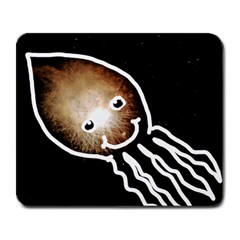 Friendly Firework Squid Large Mousepads by okhismakingart