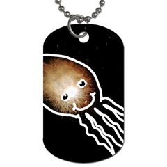 Friendly Firework Squid Dog Tag (two Sides) by okhismakingart