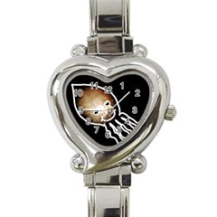 Friendly Firework Squid Heart Italian Charm Watch by okhismakingart