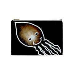 Friendly Firework Squid Cosmetic Bag (medium) by okhismakingart
