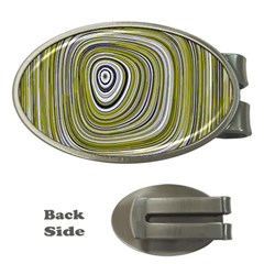 Electric Field Art Iv Money Clips (oval)  by okhismakingart