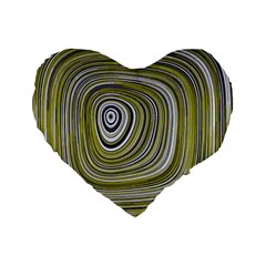 Electric Field Art Iv Standard 16  Premium Heart Shape Cushions by okhismakingart