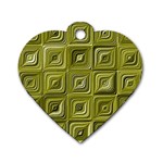 Electric Field Art VI Dog Tag Heart (Two Sides) Front