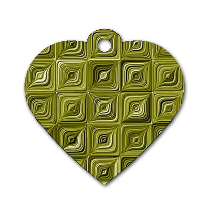 Electric Field Art VI Dog Tag Heart (Two Sides)