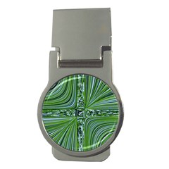 Electric Field Art Vii Money Clips (round)  by okhismakingart