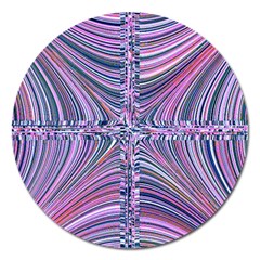 Electric Field Art Ix Magnet 5  (round) by okhismakingart