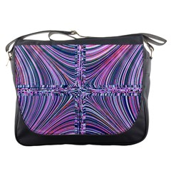 Electric Field Art Ix Messenger Bag by okhismakingart