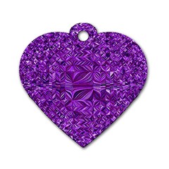 Electric Field Art Xi Dog Tag Heart (two Sides) by okhismakingart