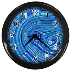 Electric Field Art Xxiii Wall Clock (black) by okhismakingart