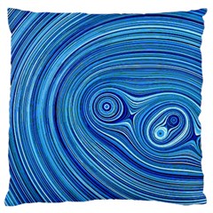 Electric Field Art Xxiii Large Cushion Case (two Sides) by okhismakingart