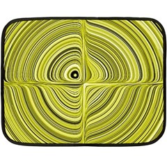 Electric Field Art Xxvii Fleece Blanket (mini) by okhismakingart