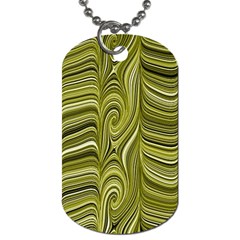 Electric Field Art Xxxiv Dog Tag (one Side) by okhismakingart