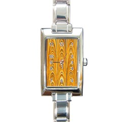 Electric Field Art Xxxix Rectangle Italian Charm Watch by okhismakingart