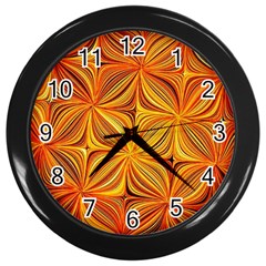 Electric Field Art XLV Wall Clock (Black)