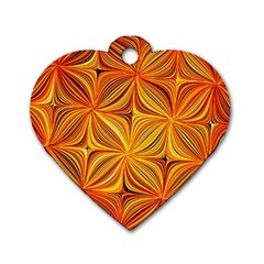 Electric Field Art XLV Dog Tag Heart (One Side)