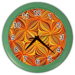 Electric Field Art XLV Color Wall Clock