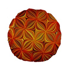 Electric Field Art XLV Standard 15  Premium Flano Round Cushions