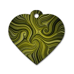 Electric Field Art Xlviii Dog Tag Heart (one Side) by okhismakingart