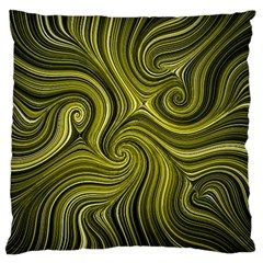 Electric Field Art Xlviii Large Cushion Case (two Sides) by okhismakingart