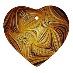 Electric Field Art L Heart Ornament (two Sides) by okhismakingart