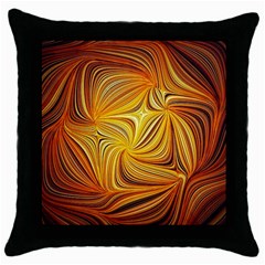 Electric Field Art Li Throw Pillow Case (black) by okhismakingart